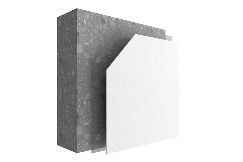 3D-kuva betonin kosteussuojauksesta