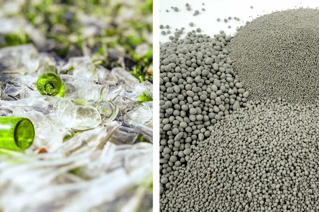 Recycled glass. Sto-Render Carrier Board made from recycled glass, render carrier board for ventilat