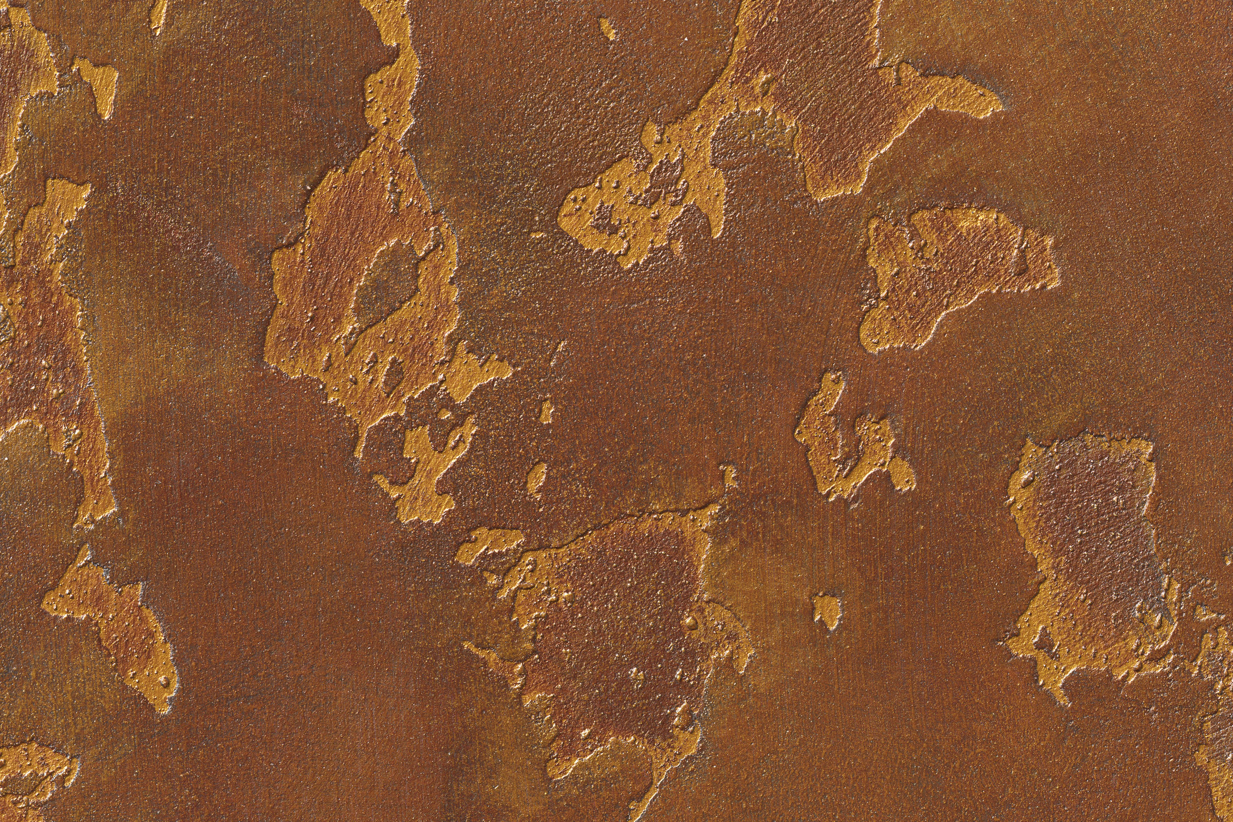 Ruosteenvärinen kuviollinen pinta.