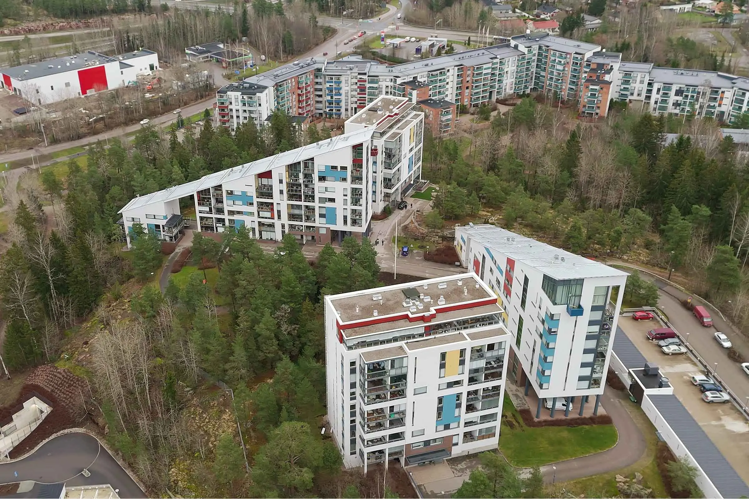 Lähikuva StoRenolla korjatusta julkisivurappauksesta