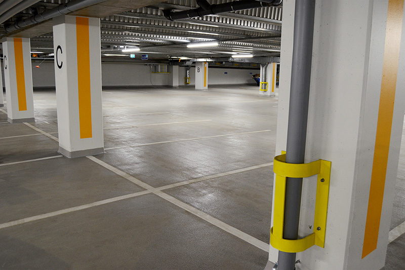 Parkkihallin paloturvallinen pinnoitus